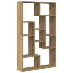 Berkfield Home Bookcase Artisian Oak 72x20x120 cm Engineered Wood in Brown - Size: 72 x 20 x 120 cm - thumbnail 1