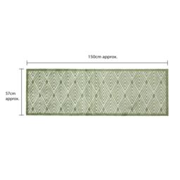 JVL Mega Doormat & Runner - Geo in Green - Size: 150 cm x 100 cm - thumbnail 8