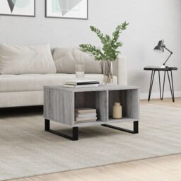 Berkfield Home Coffee Table Grey Sonoma 60x50x36.5 cm Engineered Wood - thumbnail 1