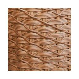 Lemon Pavilion Furniture and Decor Woven Round Rattan Log Basket with Handles (Set of 2) - Brown - thumbnail 3