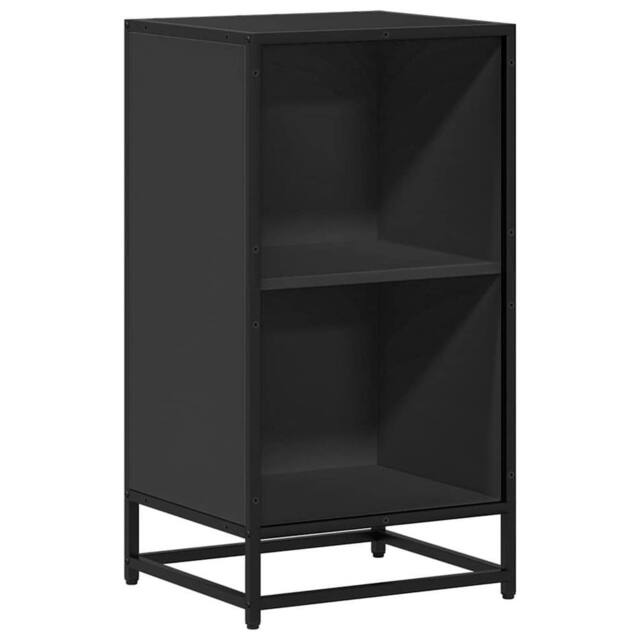 Berkfield Home Book Cabinet Black 40x35x76 cm Engineered Wood - Size: 40 x 35 x 76 cm - image 1