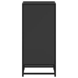 Berkfield Home Book Cabinet Black 40x35x76 cm Engineered Wood - Size: 40 x 35 x 76 cm - thumbnail 5
