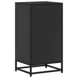 Berkfield Home Book Cabinet Black 40x35x76 cm Engineered Wood - Size: 40 x 35 x 76 cm - thumbnail 6