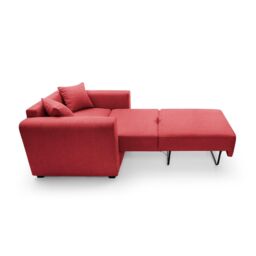 Abakus Direct Olly Linen Single Sofa Bed in Red - thumbnail 4