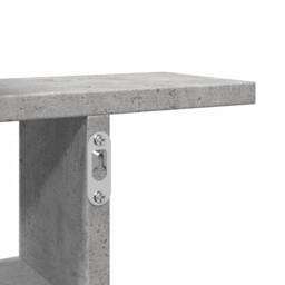 Berkfield Home Durable Wall Shelves 2 pcs Concrete Grey 50x12x50 cm Engineered Wood - Size: 50 x 12 x 50 cm - thumbnail 9
