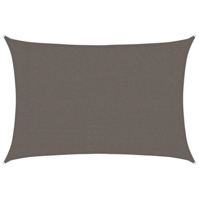 Berkfield Home Sunshade Sail 160 g/m ² Anthracite 3x5 m HDPE in Dark Grey - image 1