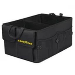Havendro Heavy Duty Collapsible Car Boot Organiser Tidy Storage Box in Black - thumbnail 1