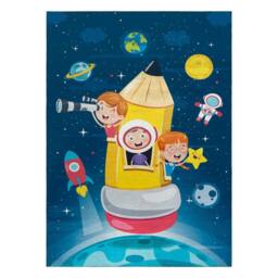 RugsX Bambino Rug in Blue - Size: 80 cm x 150 cm - thumbnail 2