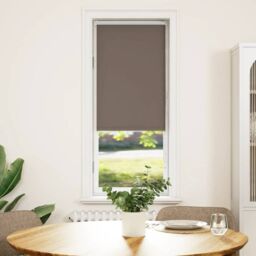 Berkfield Home Roller Blind Blackout Coffee 40x175 cm Fabric Width 35.7 cm Polyester in Brown
