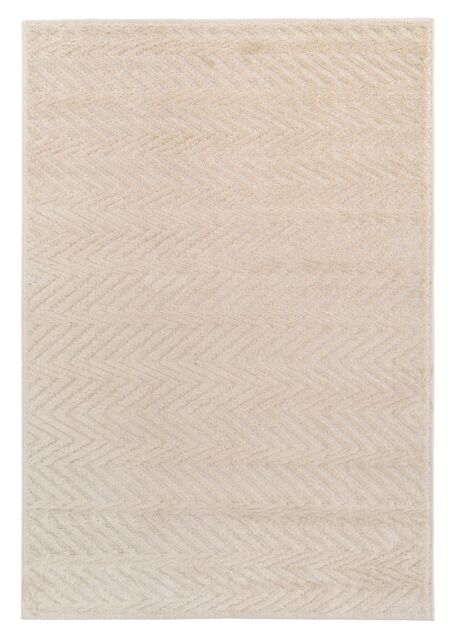 Kukoon Oatmeal Beige Chevron Soft Pile Area Rug - Size: 120 cm x 170 cm - image 1