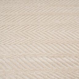 Kukoon Oatmeal Beige Chevron Soft Pile Area Rug - Size: 120 cm x 170 cm - thumbnail 4