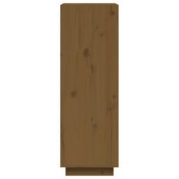 Berkfield Home Book Cabinet/Room Divider Honey Brown 60x35x103 cm Solid Wood Pine - Size: 60 x 35 x 103 cm - thumbnail 6