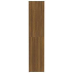 Berkfield Home Classic Book Cabinet/Room Divider Brown Oak 80x30x135 cm Engineer - Size: 80 x 30 x 135 cm - thumbnail 6