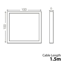 Loops 2x BRUSHED NICKEL Ultra-Slim Square Under Cabinet Kitchen Light & Driver Kit - Natural White LED in Metallics - thumbnail 4