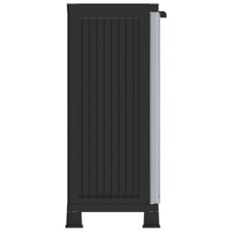 Berkfield Home Plastic Cabinet 68x39x92 cm in Grey - Size: 68 x 39 x 92 cm - thumbnail 4