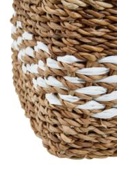 Orsina Lidi Set Of Two Square Seagrass Baskets in Natural - thumbnail 6