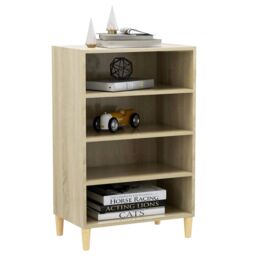 Berkfield Home Sideboard Sonoma Oak 57x35x90 cm Engineered Wood in Brown - Size: 57 x 35 x 90 cm - thumbnail 3