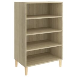 Berkfield Home Sideboard Sonoma Oak 57x35x90 cm Engineered Wood in Brown - Size: 57 x 35 x 90 cm - thumbnail 2