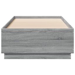Berkfield Home Bed Frame without Mattress Grey Sonoma 90x200 cm - thumbnail 4