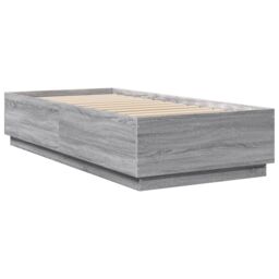 Berkfield Home Bed Frame without Mattress Grey Sonoma 90x200 cm - thumbnail 6