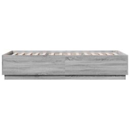 Berkfield Home Bed Frame without Mattress Grey Sonoma 90x200 cm - thumbnail 5