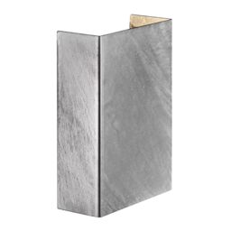 Nordlux Modern Outdoor Wall Light Silver Galvanized steel Intergrated LED Coastal/Marine Safe - Mains Powered, IP54 - thumbnail 1