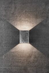 Nordlux Modern Outdoor Wall Light Silver Galvanized steel Intergrated LED Coastal/Marine Safe - Mains Powered, IP54 - thumbnail 5