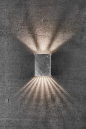 Nordlux Modern Outdoor Wall Light Silver Galvanized steel Intergrated LED Coastal/Marine Safe - Mains Powered, IP54 - thumbnail 7