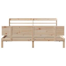 Berkfield Home Beautiful Bed Frame with Headboard without Mattress 200x200 cm in Light Tan - thumbnail 4