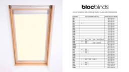 Bloc Blinds Blackout Blind for Velux Roof Window - Cream in Silver - Size: UK08 - thumbnail 4