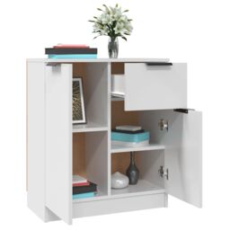 Berkfield Home Sideboards 2 pcs White 60x30x70 cm Engineered Wood - Size: 60 x 30 x 70 cm - thumbnail 4