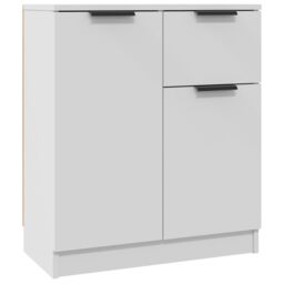 Berkfield Home Sideboards 2 pcs White 60x30x70 cm Engineered Wood - Size: 60 x 30 x 70 cm - thumbnail 6