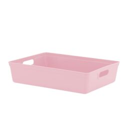 simpa 6L Plastic Studio Organiser Trays with Handles - Set of 6 in Pink - thumbnail 2