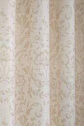 Curtina 'Marple' Woven Jacquard Thermal Pair of Eyelet Curtains in Natural - Size: 168 cm width x 183 cm drop - thumbnail 3
