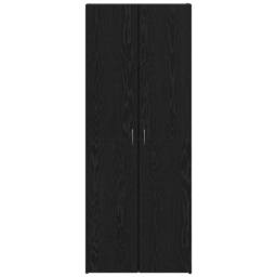 Berkfield Home Highboard Black Oak - 60 x 32 x 153 cm - Engineered wood - thumbnail 6