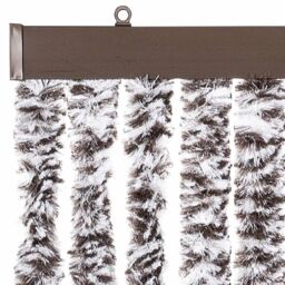 Berkfield Home Insect Curtain Brown & Beige 90x200 cm Chenille - thumbnail 4