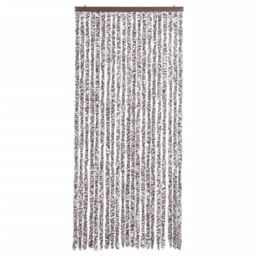 Berkfield Home Insect Curtain Brown & Beige 90x200 cm Chenille - thumbnail 3
