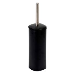 Showerdrape Capri White Toilet Brush & Holder in Black - thumbnail 3