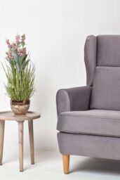 Homescapes Artificial Lavender Plant in Decorative Metallic Ceramic Pot, 66 cm in Pink - thumbnail 6
