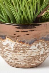 Homescapes Artificial Lavender Plant in Decorative Metallic Ceramic Pot, 66 cm in Pink - thumbnail 3