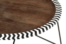 Orsina Acacia Wood Coffee Table, Sturdy Decorative Table For Livingroom, Durable Modern Coffee Table in Brown - thumbnail 3
