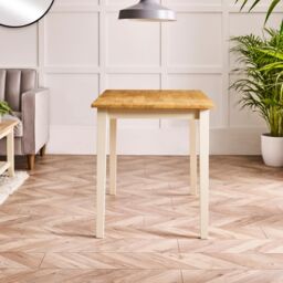 FurnitureboxUK Salcombe Small Rectangular Wooden Table & Tenby Small Bench in Brown - thumbnail 5
