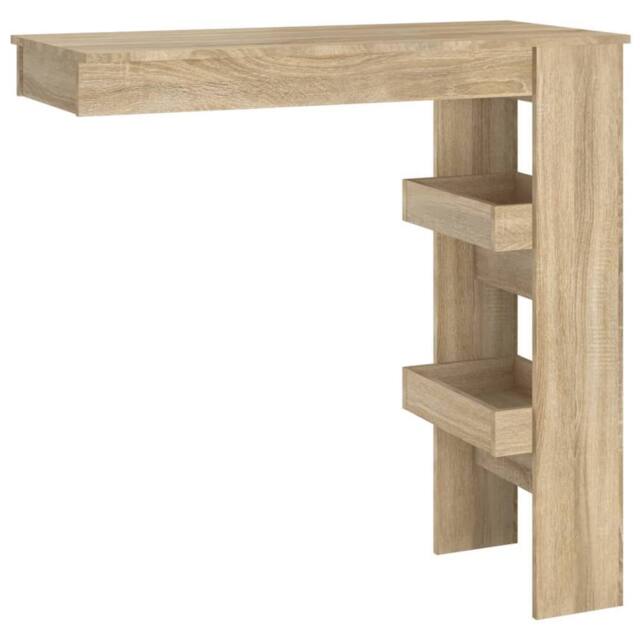 Berkfield Home Wall Bar Table Sonoma Oak 102x45x103.5 cm Engineered Wood in Brown - image 1