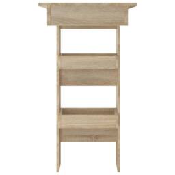 Berkfield Home Wall Bar Table Sonoma Oak 102x45x103.5 cm Engineered Wood in Brown - thumbnail 4