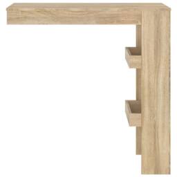 Berkfield Home Wall Bar Table Sonoma Oak 102x45x103.5 cm Engineered Wood in Brown - thumbnail 3
