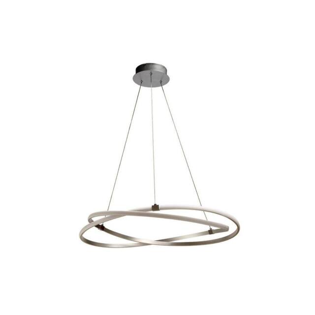 Netlighting Infinity Pendant 42W LED 3000K 3400lm Silver Chrome White Acrylic - image 1
