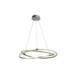 Netlighting Infinity Pendant 42W LED 3000K 3400lm Silver Chrome White Acrylic - thumbnail 1