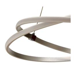 Netlighting Infinity Pendant 42W LED 3000K 3400lm Silver Chrome White Acrylic - thumbnail 4