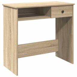 Berkfield Home Desk Sonoma Oak 80x40x75 cm Engineered Wood in Light Tan - Size: 80 x 40 x 75 cm