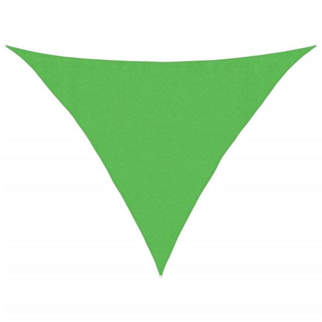 Berkfield Home Sunshade Sail 160 g/m ² Light Green 3.5x3.5x4.9 m HDPE - image 1